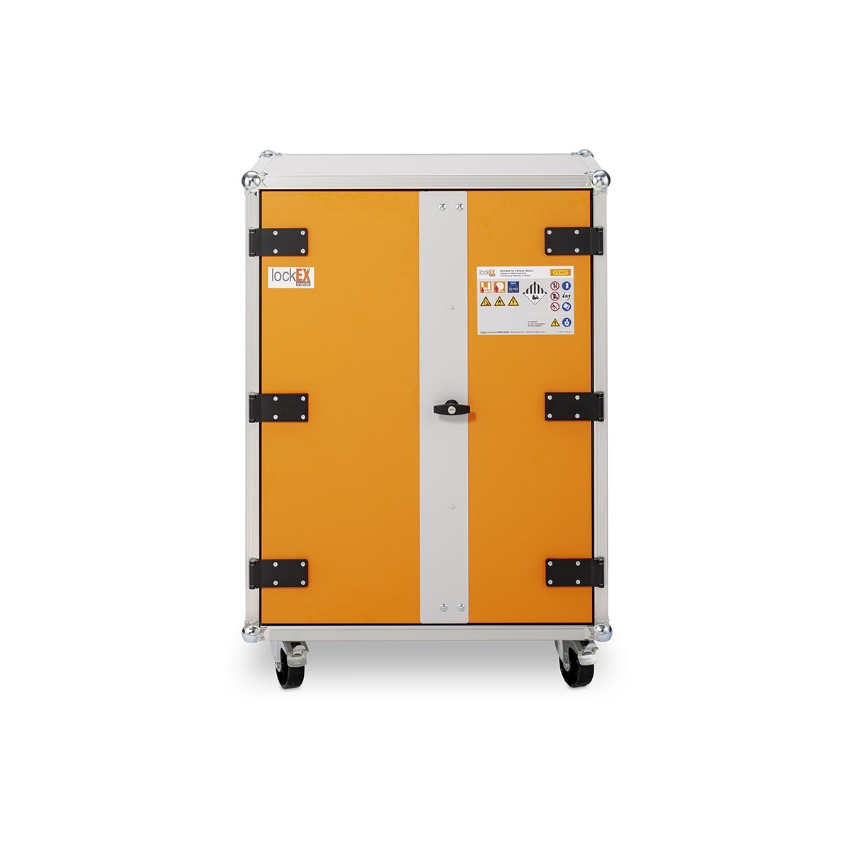 Akku-Ladeschrank 8/10 Basic lockEX VDMA mit Rollen, 400V
