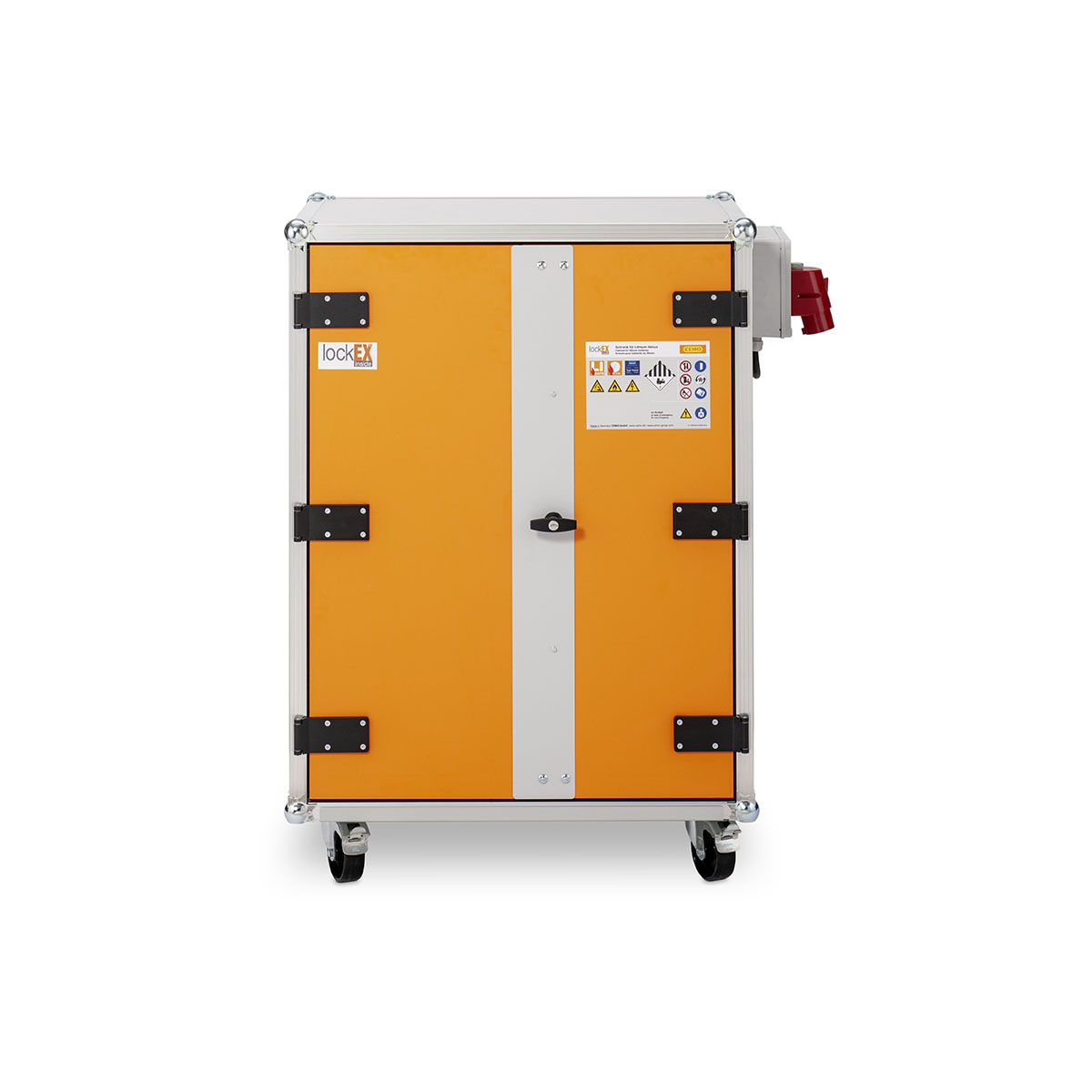 Akku-Ladeschrank 8/10 Premium lockEX VDMA mit Rollen, 400V