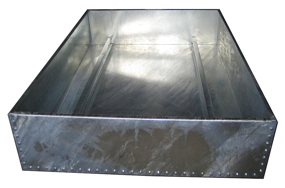 106101_1 Trafo-Ölauffangwanne TAW K-5 feuerverzinkt mit abnehmbarer Kurzseite