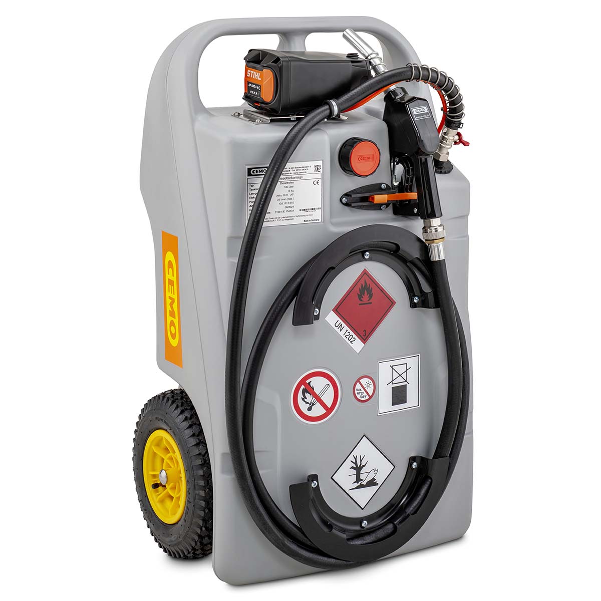 Dieseltrolley 100 l APready vorbereitet für STIHL Profi-Akkus der AP-Serie