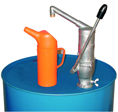 78577_1 Handpumpe mit gebogenem Auslauf und Antitropfmundstück für 60/200/220l Fässer