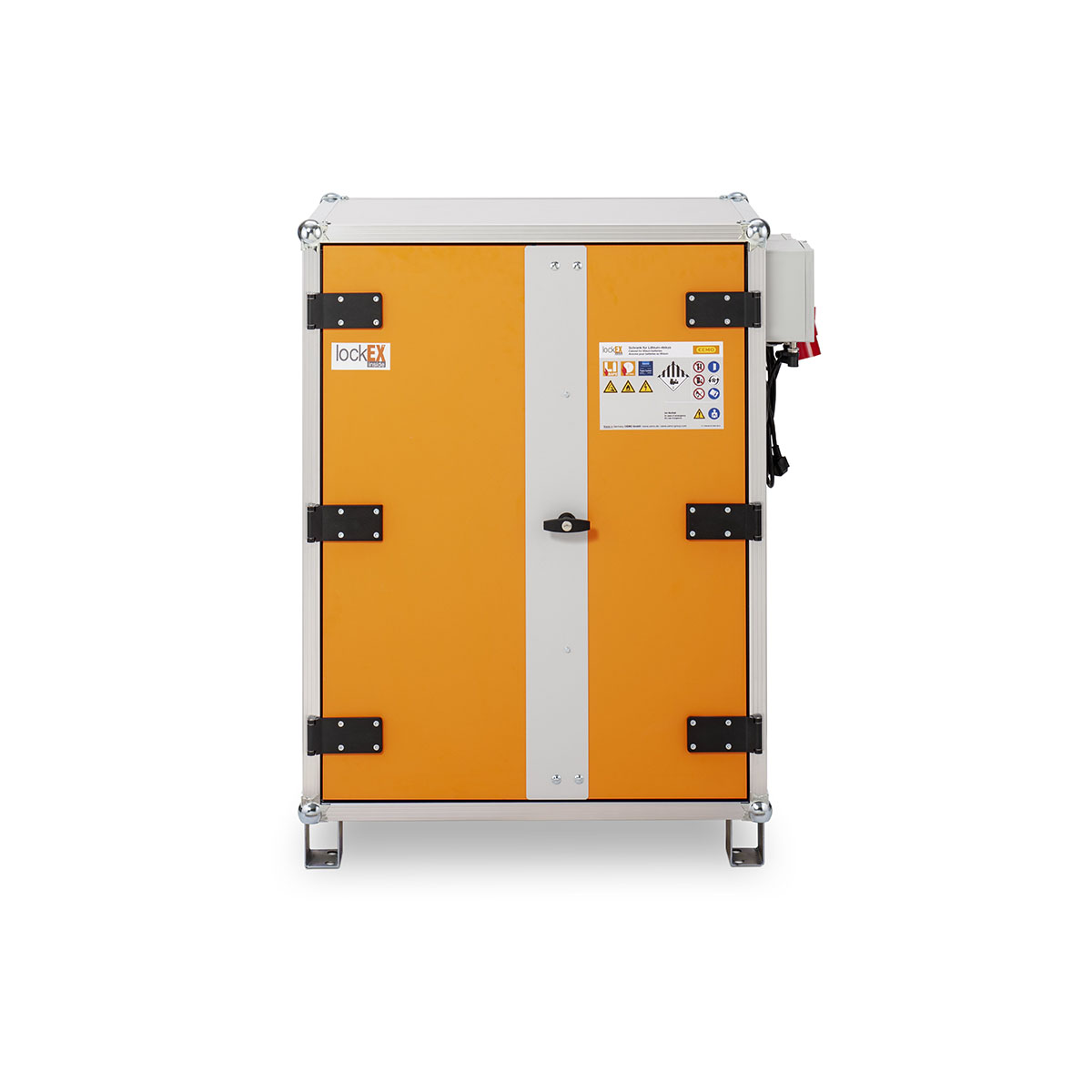 Akku-Ladeschrank 8/10 Premium Plus lockEX VDMA mit Füßen, 400V