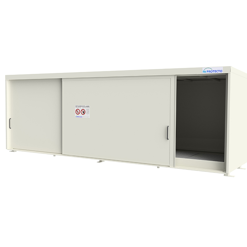 Regalcontainer mit Schiebetoren und 1 Lagerebene – Typ RC 14-2XX.1