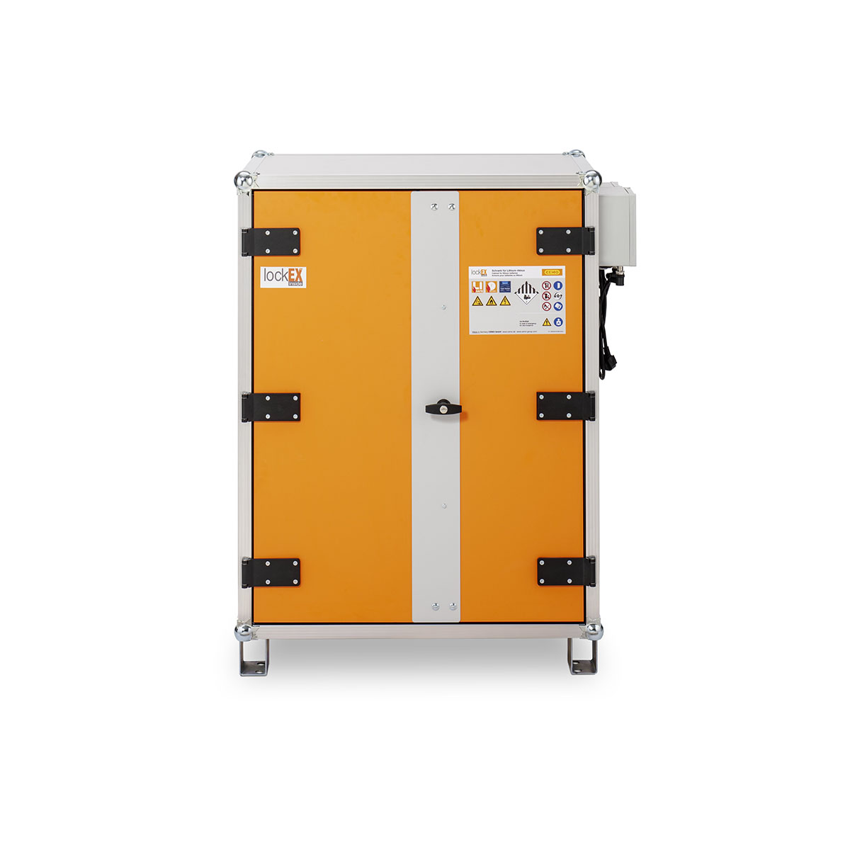 Akku-Ladeschrank 8/10 Premium Plus lockEX VDMA mit Füßen, 230V