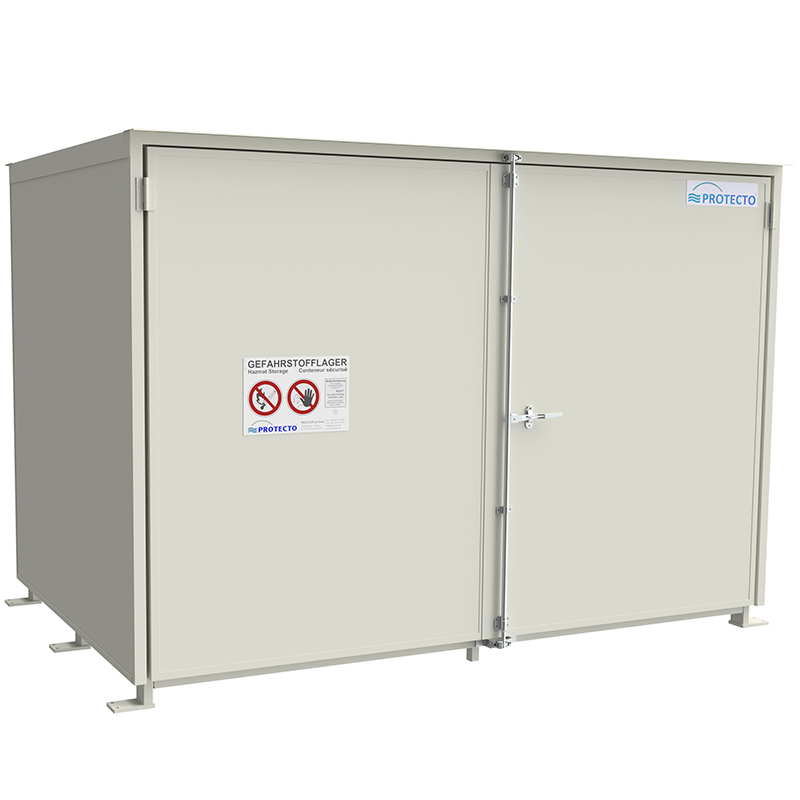 Regalcontainer mit Flügeltoren und 1 Lagerebene – Typ RC 26-1XX.1 