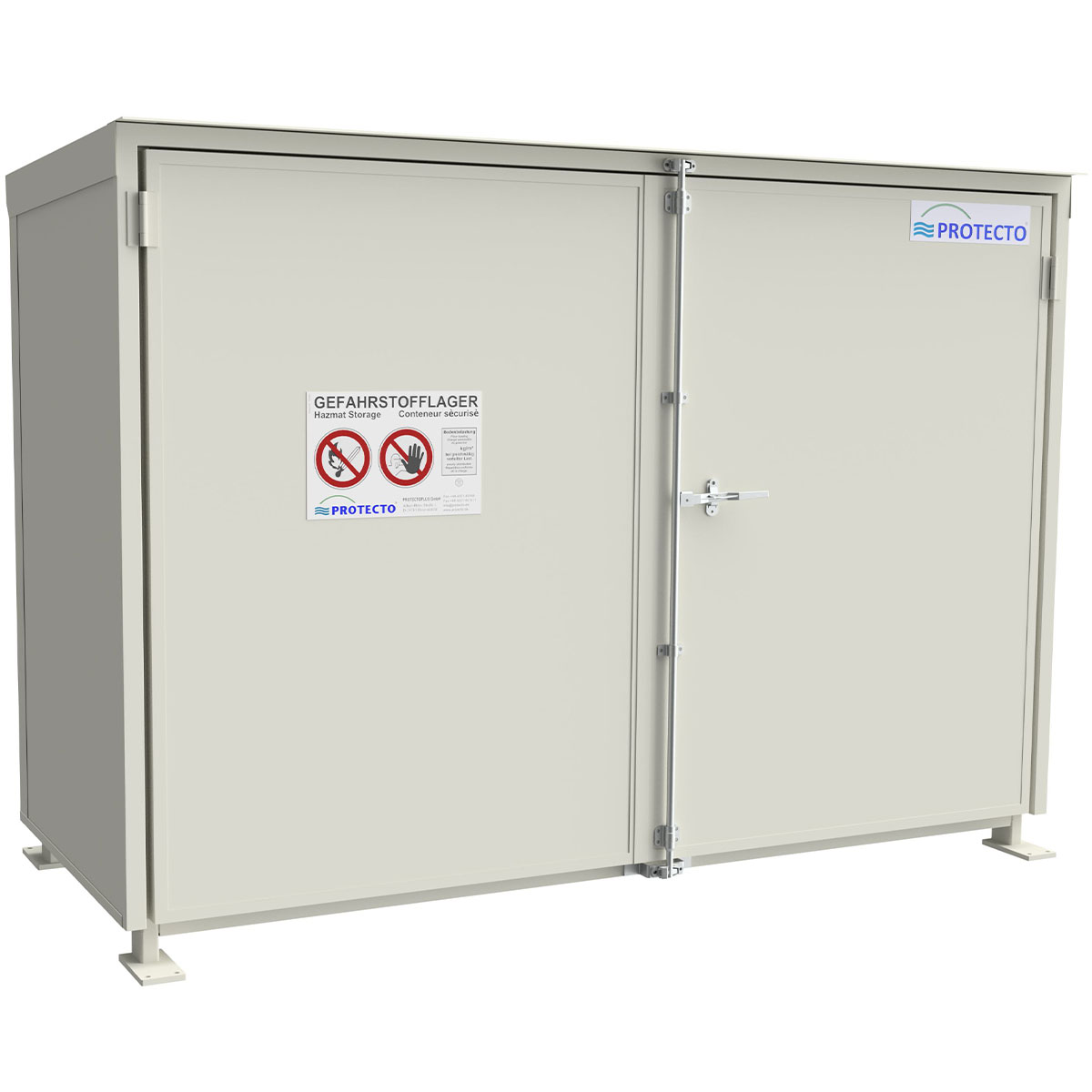 Regalcontainer mit Flügeltoren und 1 Lagerebene – Typ RC 14-1XX.1