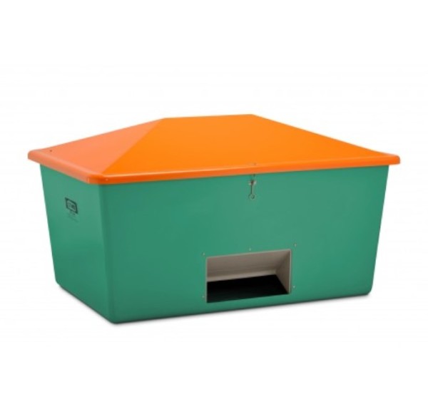 Streugutbehälter 2200l grün/orange