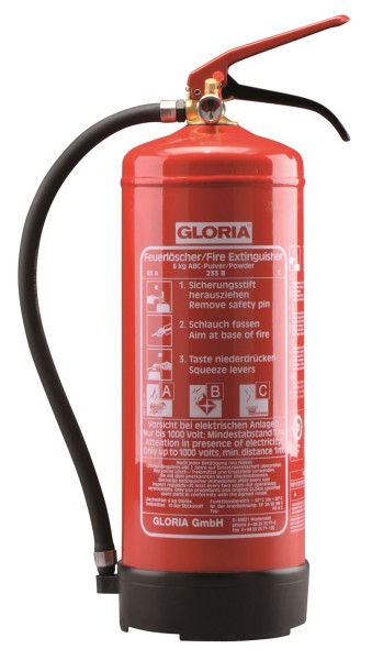 Gloria Tragbarer Pulver-Feuerlöscher PD6GA