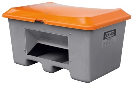 Streugutbehälter 400l Plus3 grau/orange